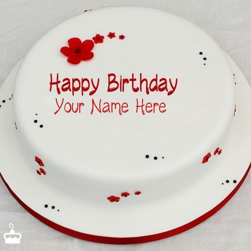 Simple Birthday Cake With Name