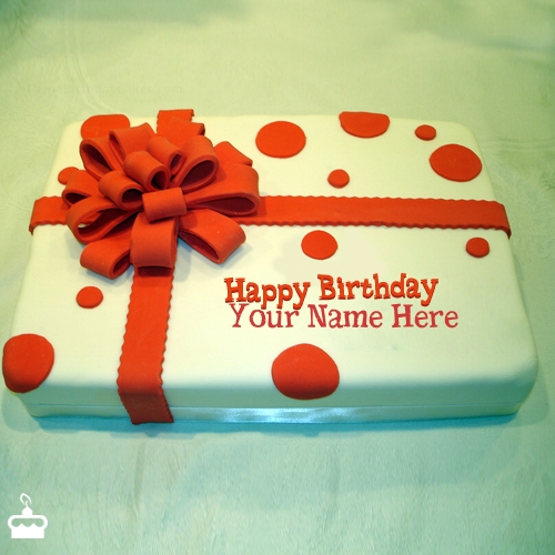 Birthday Cake Wrapped with Name