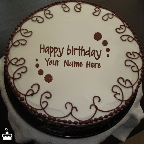 Border Chocolate Cake With Name