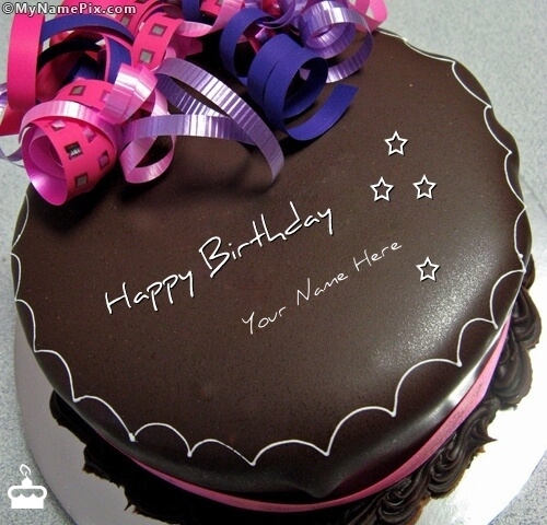 Happy Birthday Chocolate Cake With Name